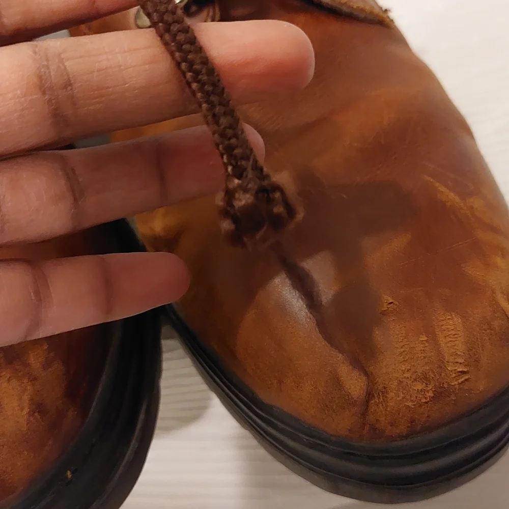 Vintage Timberland Men's Brown Leather Oxfords Size 11
